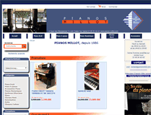 Tablet Screenshot of pianos-millot.com
